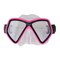 Swim Central 6.25" Hot Pink and Black Monaco Children's Swimming Mask for Ages 10 and up